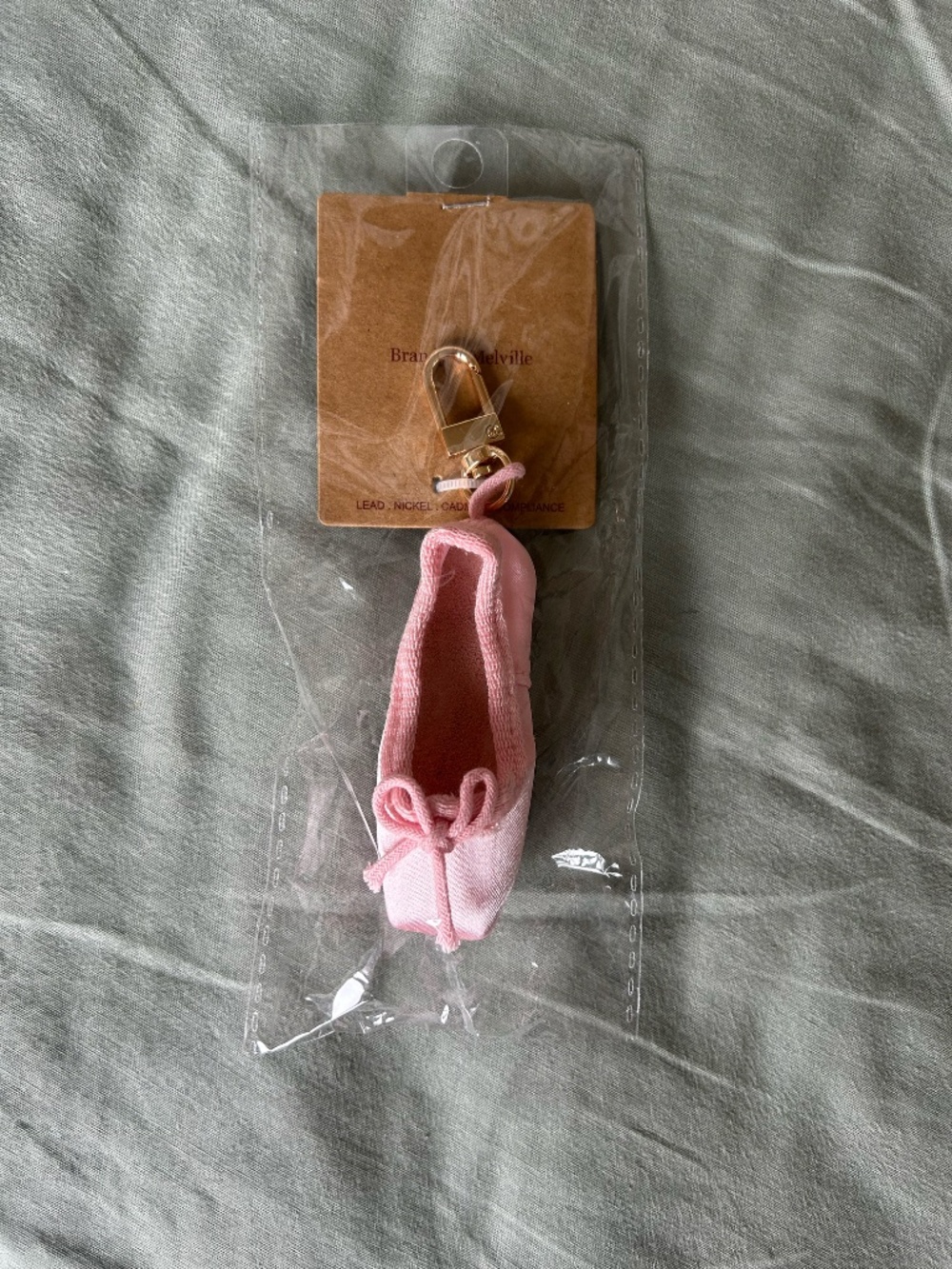 Brandy Melville Ballet Slipper keychain BNWT